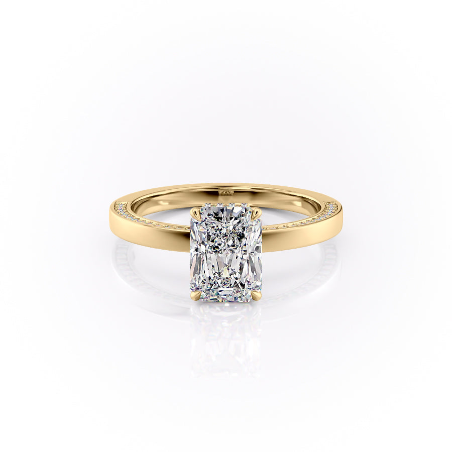 The Sydney Set With A Radiant Moissanite