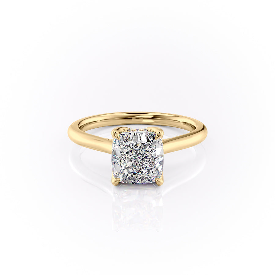 The Morgan Set With A Cushion Moissanite