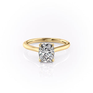 The Morgan Set With A Elongated Cushion Moissanite