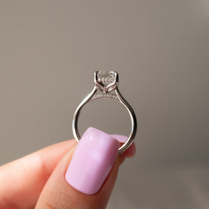 The Morgan Set With A Emerald Moissanite