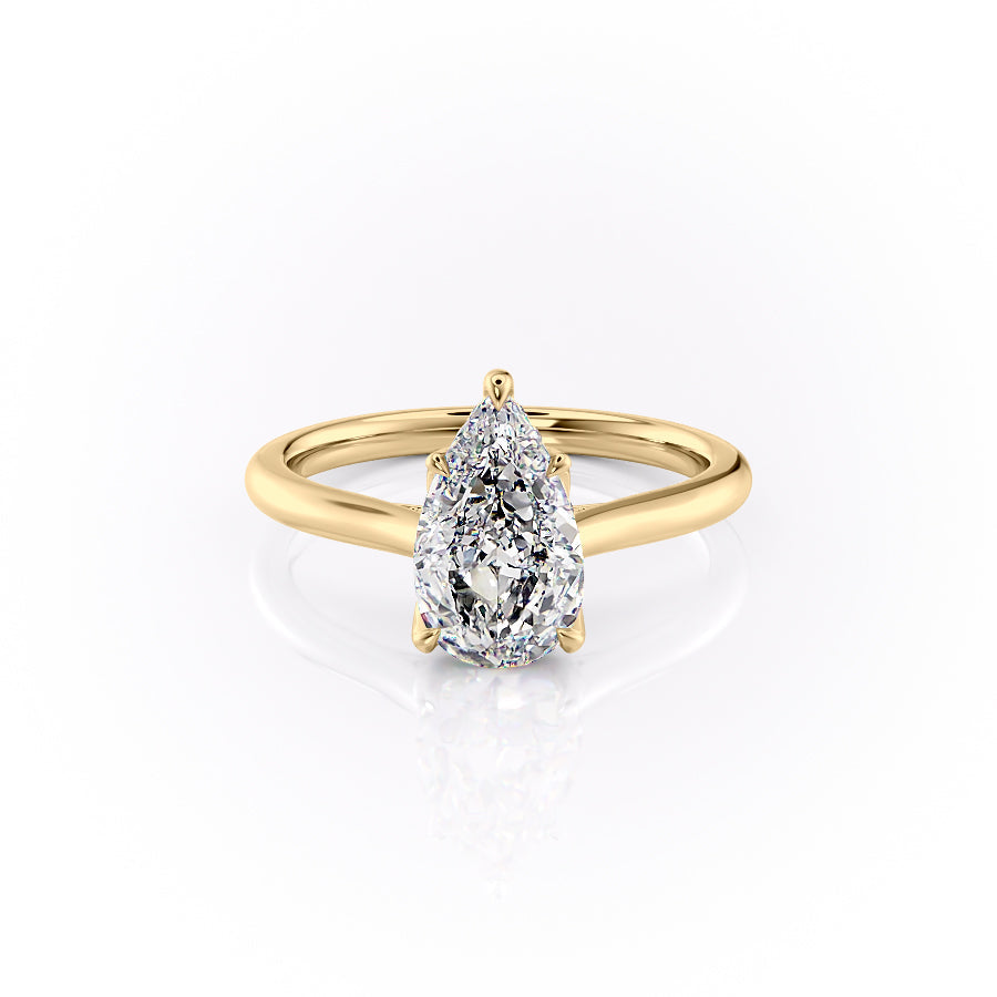 The Morgan Set With A Pear Moissanite