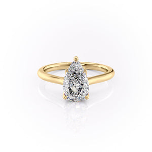 The Morgan Set With A Pear Moissanite