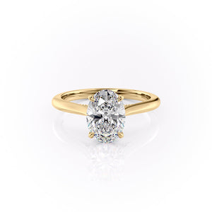 The Miranda Set With A Oval Moissanite