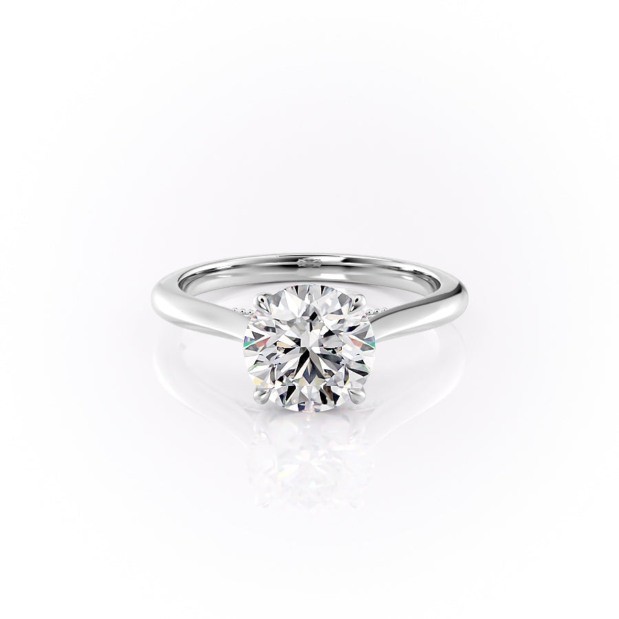 The Miranda Set With A 1 Carat Round Moissanite
