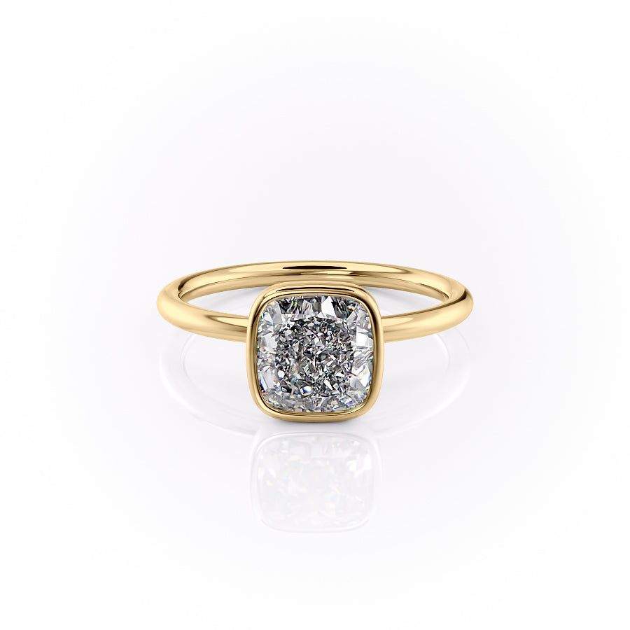 The Layla Set With A Cushion Moissanite