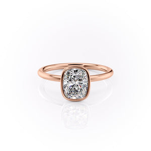 The Layla Set With A Elongated Cushion Moissanite