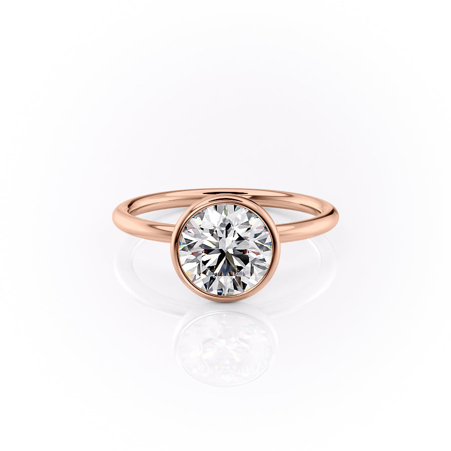 The Layla Set With A 1 Carat Round Moissanite