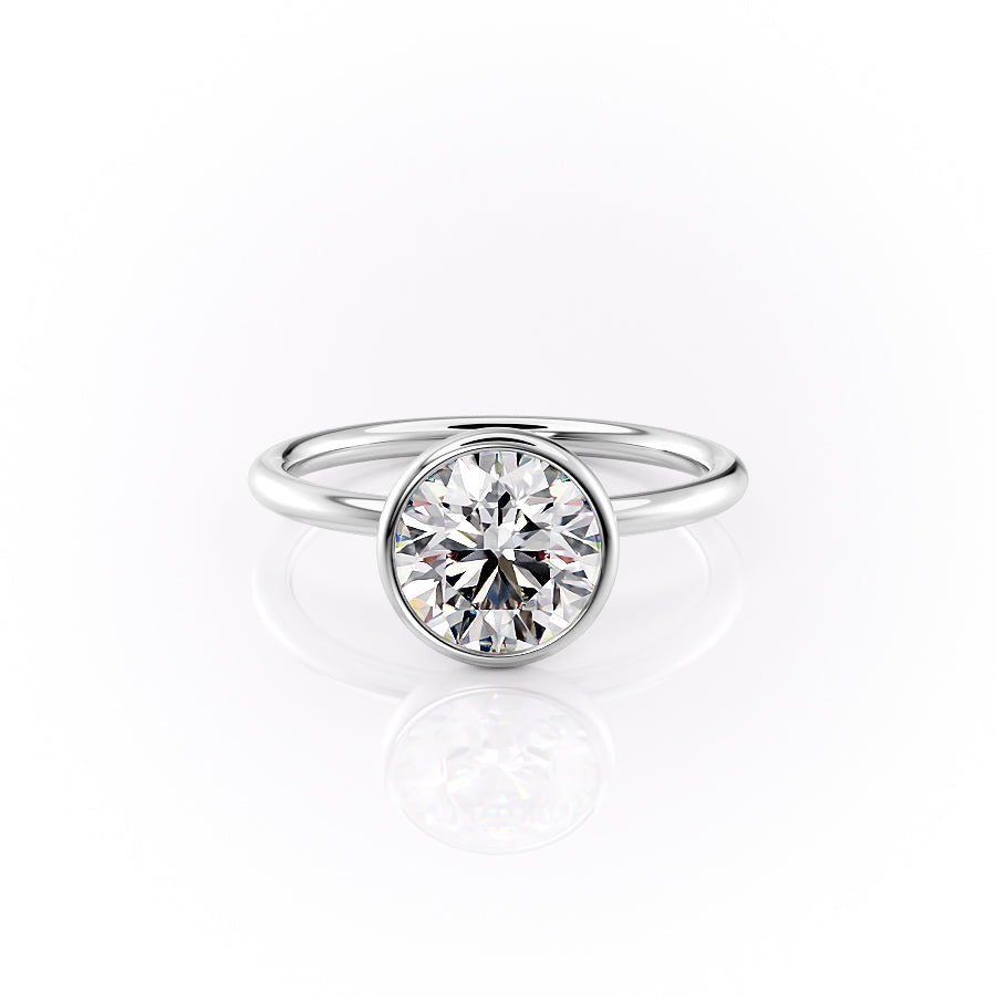 The Layla Set With A 1 Carat Round Moissanite