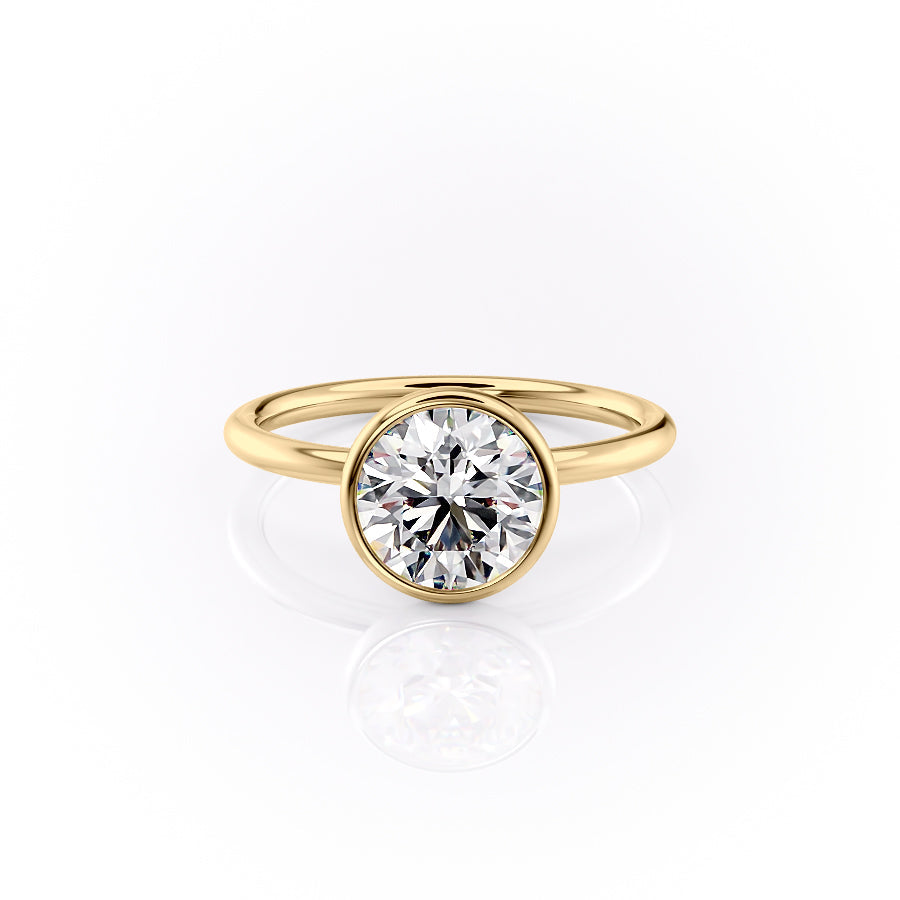 The Layla Set With A 1 Carat Round Moissanite
