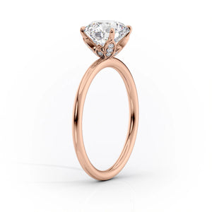 The Lily Set With A 1.5 Carat Oval Lab Diamond