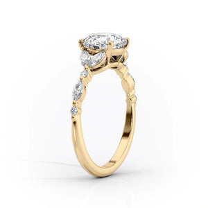 The Chelsea Set With A 2 Carat Oval Lab Diamond