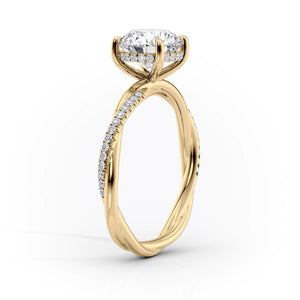 The Stacey Set With A 1.5 Carat Emerald Lab Diamond