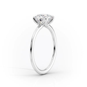 The Ashley Set With A 1 Carat Radiant Lab Diamond