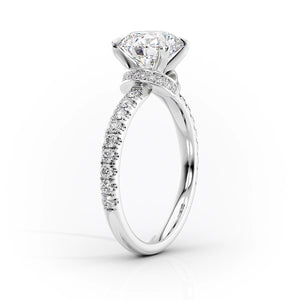 The Sofia Set With A 3.5 Carat Oval Moissanite