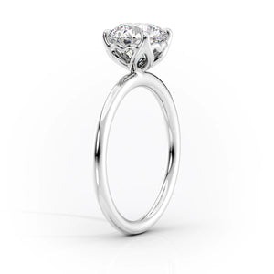The Alison Set With A 2.5 Carat Emerald Moissanite