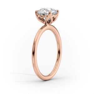 The Alison Set With A 1.5 Carat Oval Moissanite