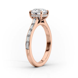 The Monica Set With A 4 Carat Pear Moissanite