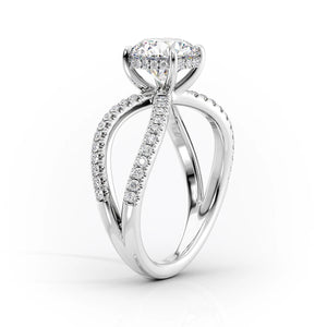 The Zoey Set With A 3 Carat Princess Moissanite