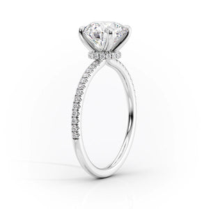 The Pave Nelly Set With A 1 Carat Emerald Lab Diamond