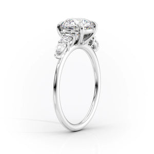 The Abigail Set With A 1 Carat Cushion Lab Diamond