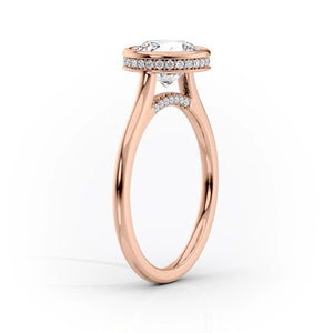 The Charlotte Set With A 3 Carat Round Lab Diamond