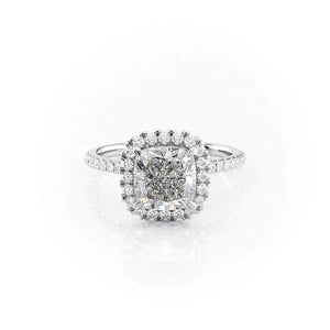 The Lenny Set With A 2 Carat Cushion Lab Diamond