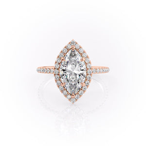 The Lenny Set With A 1 Carat Marquise Moissanite