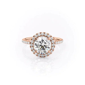The Lenny Set With A 5 Carat Round Moissanite