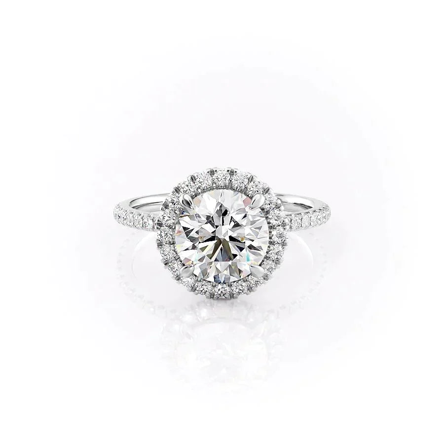 The Lenny Set With A Round Moissanite