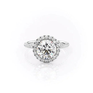 The Lenny Set With A Round Moissanite