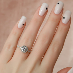The Lenny Set With A 3 Carat Round Lab Diamond