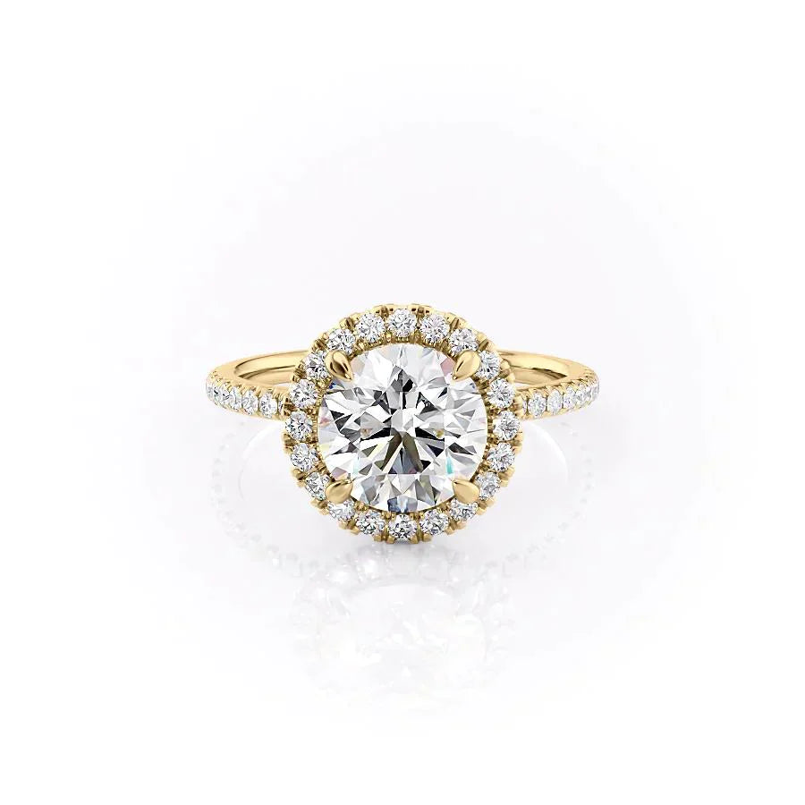 The Lenny Set With A 1 Carat Round Moissanite