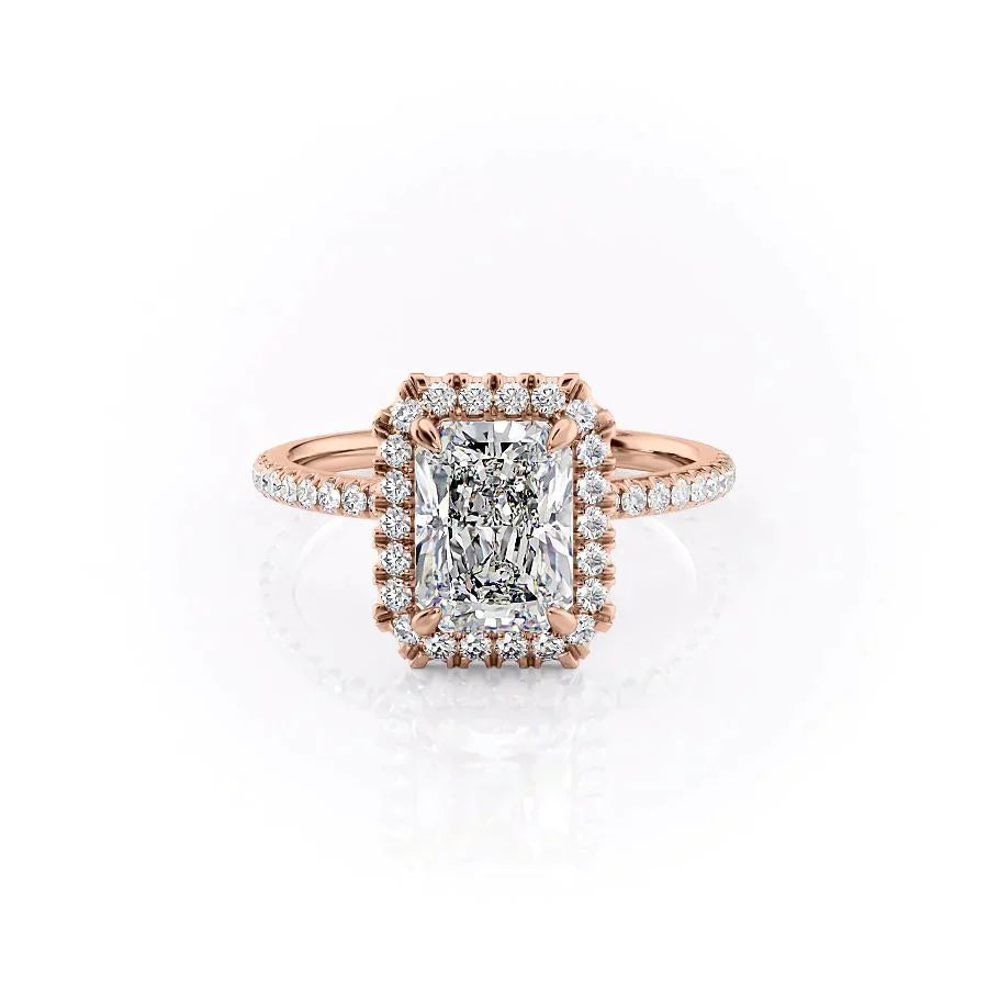 The Lenny Set With A 4.5 Carat Radiant Moissanite
