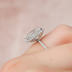 The Lenny Set With A 2 Carat Radiant Lab Diamond