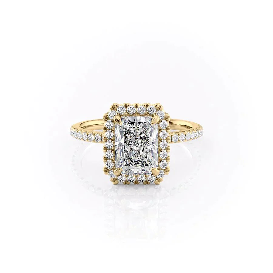 The Lenny Set With A 2.5 Carat Radiant Moissanite