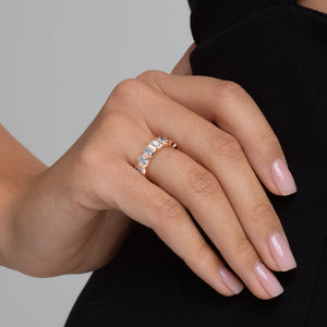 3ct Radiant Bezel Eternity