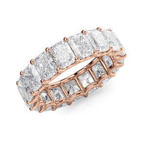 4ct Radiant U Prong Eternity