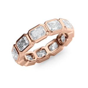 2.5ct East West Radiant Bezel Eternity