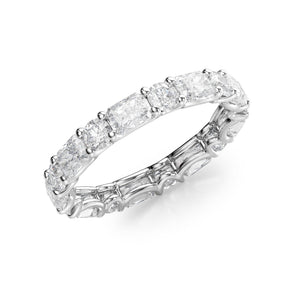 2.8ct Alternating Radiant and Round U Prong Eternity