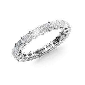 2ct East West Emerald Eternity