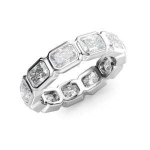 2.5ct East West Radiant Bezel Eternity