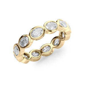 1.4ct East West Oval Bezel Eternity