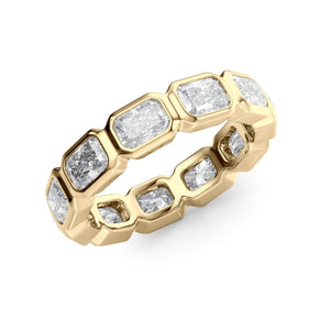 2.5ct East West Radiant Bezel Eternity