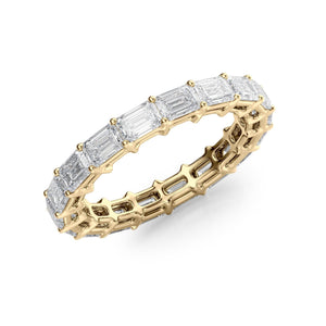 2ct East West Emerald Eternity