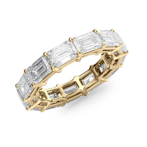 2ct East West Emerald Eternity