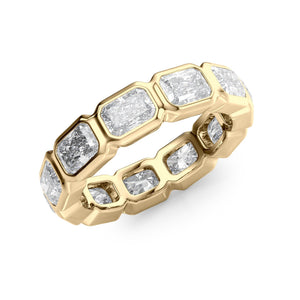 2.5ct East West Radiant Bezel Eternity