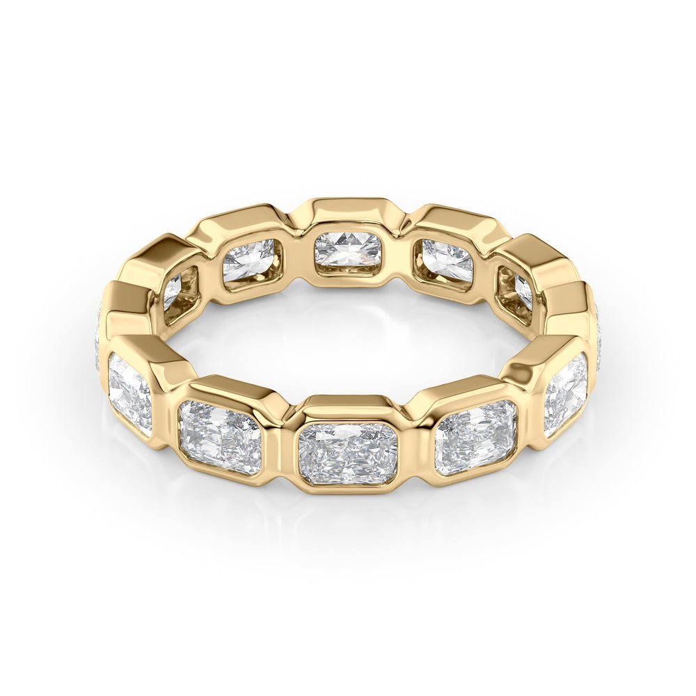 2.5ct East West Radiant Bezel Eternity