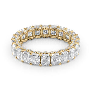 4.3ct Radiant U Pave Prong Eternity