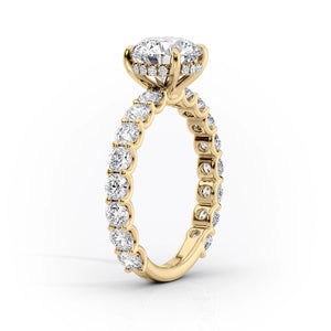 The Adelle Set With A 2.5 Carat Marquise Lab Diamond