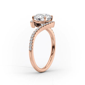 The Pave Skyler Set With A 2.5 Carat Radiant Moissanite